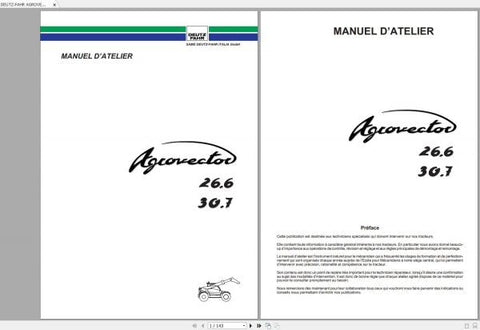 Unlock the full potential of your DEUTZ-FAHR AGROVECTOR 26.6 and 30.7 with our comprehensive workshop manual, available in a convenient PDF format. This essential