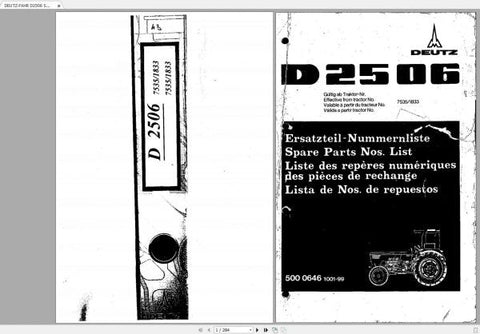 Discover the DEUTZ-FAHR D5206 Spare Parts Catalogue Manual, a comprehensive PDF resource designed for efficient maintenance and repair of your machinery. This manual provides detailed diagrams and part numbers, ensuring you can easily