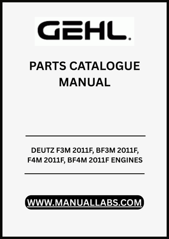 UNLOCK THE FULL POTENTIAL OF YOUR DEUTZ ENGINES WITH THE COMPREHENSIVE F3M 2011F, BF3M 2011F, F4M 2011F, AND BF4M 2011F PARTS CATALOGUE MANUAL. 
