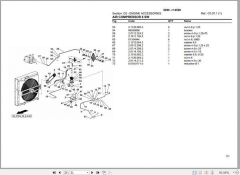 Discover the ultimate resource for maintaining your DEUTZ FAHR 6090 tractor with our comprehensive Spare Parts Catalogue Manual. This PDF file is meticulously organized to provide you with easy access to essential parts information, ensuring that