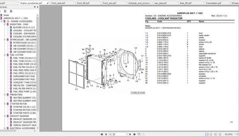 Discover the essential DEUTZ FAHR Tractor Agroplus 420 Spare Parts Catalogue Manual, now available in a convenient PDF format. This comprehensive guide is designed to help you easily identify and order the right spare parts for your 