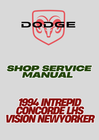 1994 INTREPID CONCORDE LHS VISION NEWYORKER SHOP SERVICE MANUAL - PDF