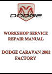 DODGE CARAVAN 2002 FACTORY WORKSHOP SERVICE REPAIR MANUAL - PDF