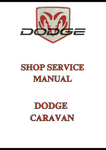 DODGE CARAVAN SHOP SERVICE MANUAL - PDF