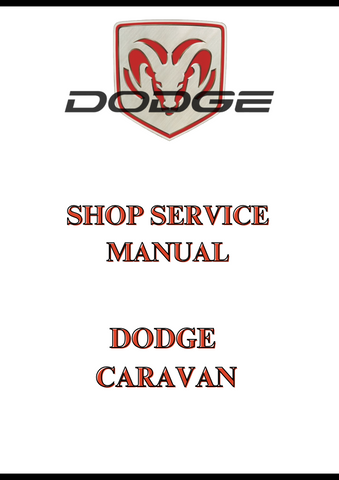 DODGE CARAVAN SHOP SERVICE MANUAL - PDF