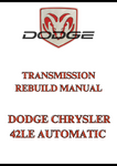 DODGE CHRYSLER 42LE AUTOMATIC TRANSMISSION REBUILD MANUAL - PDF