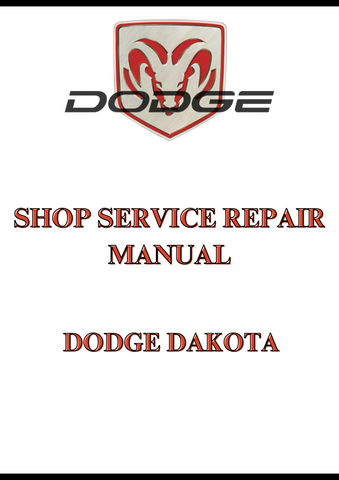 DODGE DAKOTA SHOP SERVICE REPAIR MANUAL - PDF