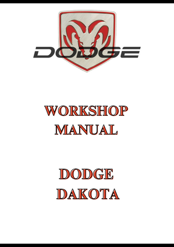 DODGE DAKOTA WORKSHOP MANUAL - PDF