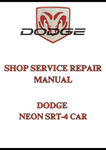 DODGE NEON SRT-4 CAR SHOP SERVICE REPAIR MANUAL - PDF