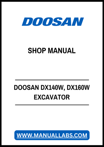 Unlock the full potential of your DOOSAN DX140W and DX160W excavators with our comprehensive shop manual in PDF format. This essential guide provides detailed schematics, maintenance tips, and troubleshooting advice, ensuring you can keep your machinery running smoothly and efficiently. Perfect for both seasoned professionals and DIY enthusiasts, this manual is your go-to resource for maximizing performance and minimizing downtime. Download now and take the first step towards enhanced productivity and relia
