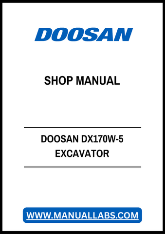 Unlock the full potential of your DOOSAN DX170W-5 Excavator with our comprehensive Shop Manual in PDF format. This essential guide provides detailed schematics, maintenance tips, and troubleshooting advice, ensuring you can keep your equipment running smoothly and efficiently. With easy navigation and clear instructions, this manual is perfect for both seasoned professionals and DIY enthusiasts looking to enhance their knowledge and skills. Don't miss out on the opportunity to maximize your excavator's perf