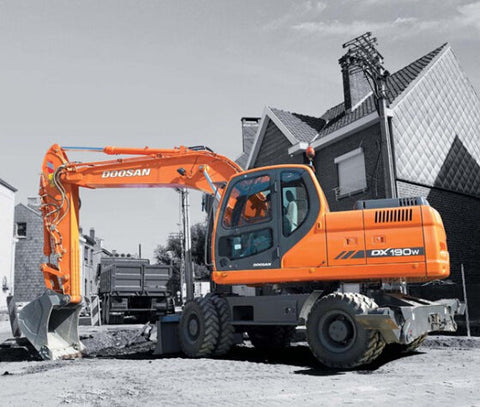 UNLOCK THE FULL POTENTIAL OF YOUR DOOSAN DX190W WHEEL EXCAVATOR WITH OUR COMPREHENSIVE SERVICE REPAIR MANUAL IN PDF FORMAT.