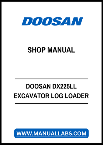 Unlock the full potential of your DOOSAN DX225LL Excavator Log Loader with our comprehensive PDF Shop Manual. This essential resource provides detailed diagrams, maintenance tips, and troubleshooting guidance, ensuring you can operate and maintain your equipment with confidence. Perfect for both seasoned professionals and DIY enthusiasts, this manual is your go-to guide for maximizing efficiency and extending the lifespan of your excavator. Don't miss out on the opportunity to enhance your skills and keep y