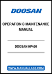 DOOSAN HP450 OPERATION AND MAINTENANCE MANUAL - PDF FILE
