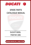 DON'T MISS OUT ON THE OPPORTUNITY TO ENHANCE YOUR DUCATI EXPERIENCE. WITH THE DUCATI 500SL PANTAH 1981 SPARE PARTS CATALOGUE MANUAL AT YOUR FINGERTIPS, YOU CAN CONFIDENTLY
