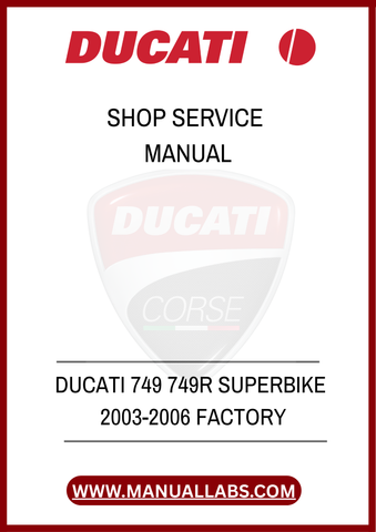 DON'T MISS OUT ON THE OPPORTUNITY TO ENHANCE YOUR MOTORCYCLE EXPERIENCE. INVEST IN THE DUCATI 749/749R FACTORY SHOP SERVICE MANUAL TODAY AND ENSURE YOUR BIKE REMAINS IN