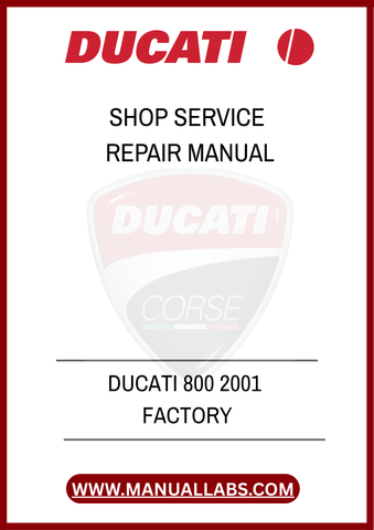 DON'T LET MINOR ISSUES TURN INTO MAJOR PROBLEMS. EQUIP YOURSELF WITH THE KNOWLEDGE AND TOOLS YOU NEED TO MAINTAIN YOUR DUCATI 800 EFFECTIVELY. DOWNLOAD YOUR PDF MANUAL