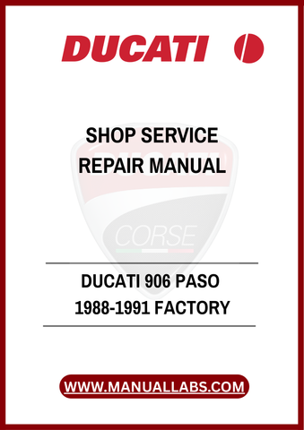 DON'T LET MINOR ISSUES TURN INTO MAJOR PROBLEMS. INVEST IN THE DUCATI 906 PASO FACTORY SHOP SERVICE REPAIR MANUAL TODAY AND EXPERIENCE THE PEACE OF MIND THAT COMES WITH