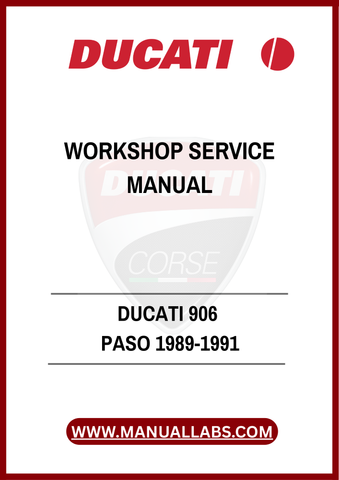 DON'T MISS OUT ON THE OPPORTUNITY TO ENHANCE YOUR MOTORCYCLE EXPERIENCE. DOWNLOAD THE DUCATI 906 PASO WORKSHOP SERVICE MANUAL TODAY AND ENSURE YOUR BIKE REMAINS