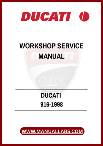 DON'T MISS OUT ON THE OPPORTUNITY TO KEEP YOUR DUCATI IN PEAK CONDITION. DOWNLOAD THE DUCATI 916-1998 WORKSHOP SERVICE MANUAL TODAY AND EXPERIENCE THE SATISFACTION
