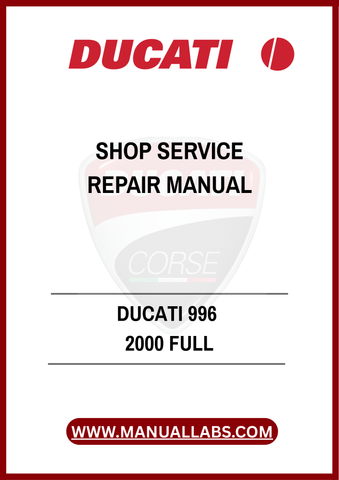 DON'T LET MINOR ISSUES TURN INTO MAJOR PROBLEMS. INVEST IN THE DUCATI 996 2000 FULL SHOP SERVICE REPAIR MANUAL TODAY AND ENSURE YOUR RIDE REMAINS AS THRILLING AS THE DAY YOU 