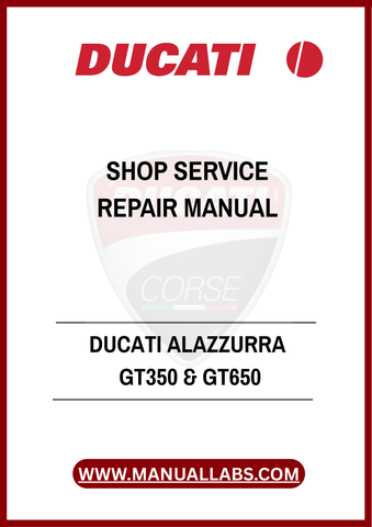 DON’T LET MINOR PROBLEMS TURN INTO MAJOR HEADACHES. EQUIP YOURSELF WITH THE DUCATI ALAZZURRA GT350 & GT650 SHOP SERVICE REPAIR MANUAL TODAY AND EXPERIENCE THE SATISFACTION