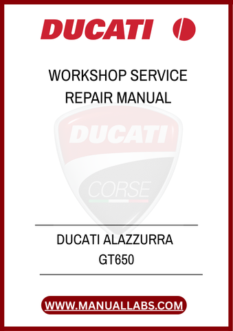 DON'T LET MECHANICAL ISSUES HOLD YOU BACK. INVEST IN THE DUCATI ALAZZURRA GT650 WORKSHOP SERVICE REPAIR MANUAL TODAY AND ENSURE YOUR BIKE REMAINS IN PEAK CONDITION