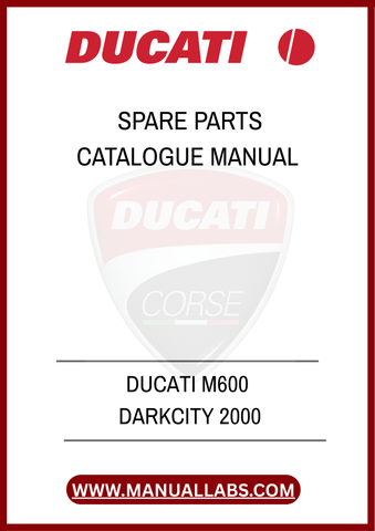 DON'T LET A MISSING PART HOLD YOU BACK. EQUIP YOURSELF WITH THE KNOWLEDGE AND TOOLS NECESSARY TO MAINTAIN YOUR DUCATI M600 DARK CITY 2000. PURCHASE YOUR PDF SPARE PARTS
