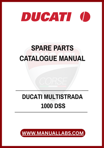 INVEST IN THE LONGEVITY AND PERFORMANCE OF YOUR DUCATI MULTISTRADA 1000. WHETHER YOU'RE A DIY MECHANIC OR A SEASONED TECHNICIAN, THIS SPARE PARTS CATALOGUE MANUAL IS