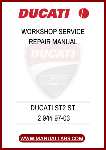 DON’T LET MINOR ISSUES TURN INTO MAJOR PROBLEMS. EQUIP YOURSELF WITH THE RIGHT TOOLS AND INFORMATION TO MAINTAIN YOUR DUCATI ST2 EFFECTIVELY. PURCHASE YOUR WORKSHOP