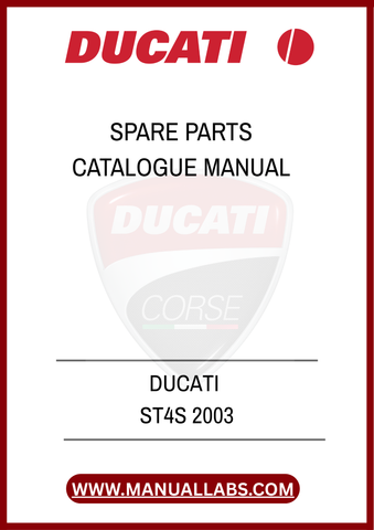 DON'T LET A MISSING PART HOLD YOU BACK. INVEST IN THE DUCATI ST4S 2003 SPARE PARTS CATALOGUE MANUAL TODAY AND KEEP YOUR MOTORCYCLE IN PEAK CONDITION. DOWNLOAD YOUR
