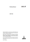 Deutz 1011 F, F2L 1011F, F3L 1011F, F4L 1011F, BF4L 1011F, F3M 1011F, F4M 1011F, BF4M 1011F Engine Workshop Service Repair Manual