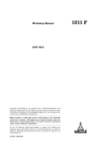 Deutz 1011 F, F2L 1011F, F3L 1011F, F4L 1011F, BF4L 1011F, F3M 1011F, F4M 1011F, BF4M 1011F Engine Workshop Service Repair Manual