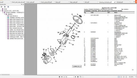 DEUTZ FAHR TRACTOR AGROTRON 230 SPARE PARTS CATALOGUE MANUAL - PDF FILE