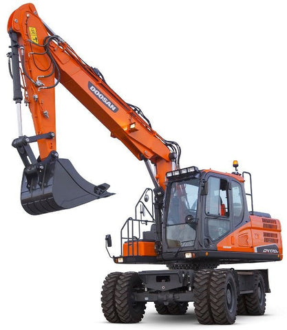 Doosan DX170W Wheeled Excavator Workshop Service Repair Manual (SN. from 5001) - Manual labs