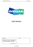 Doosan DA40 Articulated Dump Truck Workshop Service Repair Manual