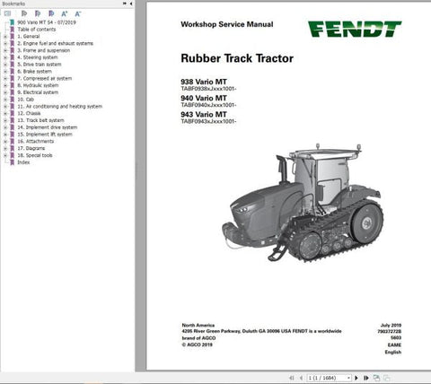 Unlock the full potential of your FENDT 900 MT S4 (T1-19, STAGE 5) with the comprehensive Operator’s Manual in PDF format. This essential guide provides detailed instructions, maintenance tips, and operational insights to ensure optimal performance and longevity of your machinery. Easily accessible and user-friendly, this manual is designed to enhance your understanding and efficiency, making it an indispensable resource for both new and experienced operators. Download your copy today and take the first ste
