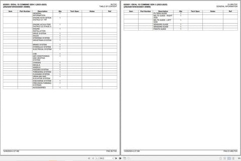 Discover the essential FENDT COMBINE IDEAL 10 GEN 3 2023-2025 Spare Parts Catalogue Manual, available in a convenient PDF format. This comprehensive guide provides detailed information on all spare parts, ensuring you have the right components at your fingertips for efficient maintenance and repairs. Enhance your operational efficiency and minimize downtime with this invaluable resource, designed specifically for the FENDT COMBINE IDEAL 10 GEN 3 model. Perfect for farmers and technicians alike, this manual 