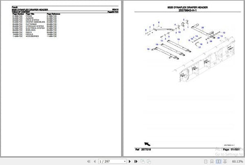 Discover the essential Fendt Harvesting Dynaflex Draper Header 9325 Spare Parts Catalogue Manual, a comprehensive PDF guide designed for efficient maintenance and repair of your equipment. This manual, dated October 2020, provides detailed diagrams and part numbers, ensuring you can easily identify and order the necessary components to keep your header running smoothly. Enhance your operational efficiency and minimize downtime with this invaluable resource, tailored specifically for Fendt machinery enthusia