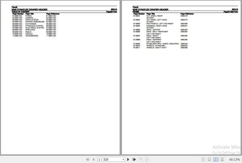 Enhance your Fendt harvesting experience with the comprehensive Dynaflex Draper Header 9345 Spare Parts Catalogue Manual. This PDF file, dated October 2020, serves as an essential resource for identifying and sourcing the right spare parts for your equipment, ensuring optimal performance and longevity. With detailed diagrams and part numbers, this manual simplifies maintenance and repairs, allowing you to keep your machinery running smoothly and efficiently. Don't let downtime affect your productivity—inves