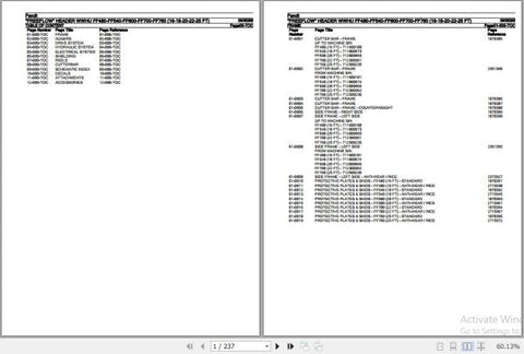Enhance your harvesting efficiency with the Fendt Harvesting Freeflow Header WWHU FF480 to FF760 Spare Parts Catalogue Manual. This comprehensive PDF file, updated as of October 2020, provides detailed information on essential spare parts, ensuring you have the right components at your fingertips for optimal performance. With easy navigation and clear illustrations, this manual is an invaluable resource for maintaining your equipment and minimizing downtime, allowing you to focus on what matters most—maximi