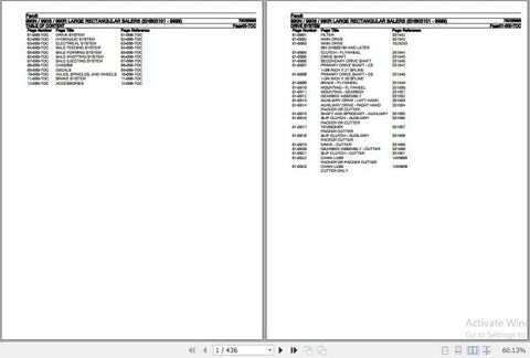 Discover the essential FENDT Large Rectangular Baler Spare Parts Catalogue Manual, designed specifically for models 990N, 990S, and 990R. This comprehensive PDF file, dated July 2014, provides detailed information on all necessary spare parts, ensuring you can maintain and repair your baler with confidence. With clear illustrations and part numbers, this manual simplifies the process of sourcing replacements, helping you keep your equipment running smoothly and efficiently. Invest in this invaluable resourc