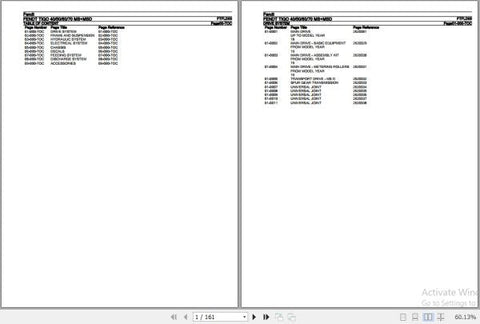 Discover the essential Fendt Loader Wagon Tigo 40, 50, 60, and 70 MS+MSD Spare Parts Catalogue Manual, a comprehensive PDF guide designed to streamline your maintenance and repair processes. This manual provides detailed diagrams and part numbers, ensuring you can easily identify and order the right components for your loader wagon. Enhance your operational efficiency and prolong the lifespan of your equipment with this invaluable resource, perfect for both professionals and enthusiasts alike.