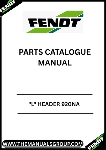 Discover the essential FENDT "L" Header 920NA Parts Catalogue Manual, designed specifically for serial numbers 920/01001-03000 and 00101-00400. This comprehensive manual is your go-to resource for identifying and sourcing the right parts for your FENDT equipment, ensuring optimal performance and longevity.