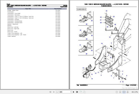 Discover the essential Fendt Medium Square Baler 1290 S Spare Parts Catalogue Manual, a comprehensive PDF guide designed for efficient maintenance and repair of your baler. This manual, dated October 2007, provides detailed diagrams and part numbers, ensuring you can easily identify and order the necessary components to keep your equipment running smoothly. With this invaluable resource at your fingertips, you can enhance the longevity and performance of your baler, making it a must-have for any Fendt owner