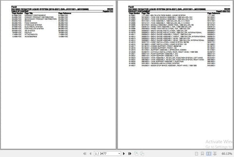 Discover the essential FENDT SPRAYER RG1300C ROGATOR LIQUID SYSTEM 652465 2018-2021 Spare Parts Catalogue Manual, now available in a convenient PDF format. This comprehensive manual is your go-to resource for identifying and sourcing the right spare parts for your sprayer, ensuring optimal performance and longevity. With detailed diagrams and part numbers, you can easily navigate through the components, making maintenance and repairs a breeze. Invest in this invaluable tool to keep your equipment running sm