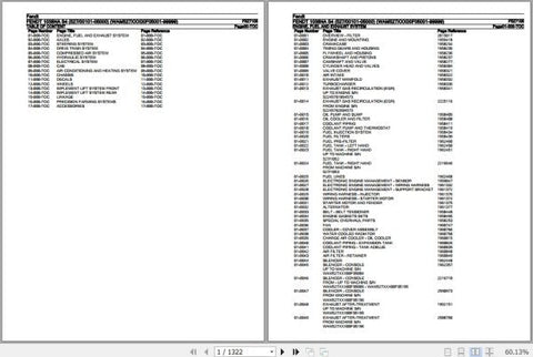 Discover the essential Fendt Tractor 1038NA S4 Spare Parts Catalogue Manual, a comprehensive PDF file designed for easy navigation and quick reference. This manual, dated November 2019, provides detailed diagrams and part numbers, ensuring you can efficiently identify and order the necessary components for your tractor. Enhance your maintenance routine and keep your equipment running smoothly with this invaluable resource, perfect for both professionals and enthusiasts alike.