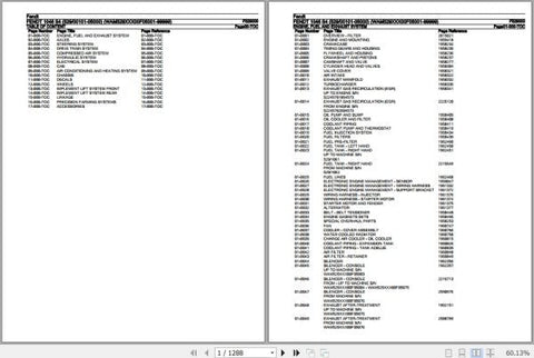 Discover the essential Fendt Tractor 1046 S4 Spare Parts Catalogue Manual, a comprehensive PDF file designed for easy access to vital information. This manual, dated November 2019, provides detailed diagrams and part numbers, ensuring you can quickly identify and order the necessary components for your tractor. Enhance your maintenance and repair efficiency with this invaluable resource, tailored specifically for the Fendt 1046 S4 model. Don't miss out on the opportunity to keep your equipment running smoot