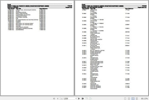 Discover the essential FENDT TRACTOR 718NA SCR F734105 Spare Parts Catalogue Manual, a comprehensive PDF file designed for easy access to vital information. This manual, updated as of October 2020, provides detailed diagrams and part numbers, ensuring you can quickly identify and order the necessary components for your tractor. Enhance your maintenance and repair efficiency with this indispensable resource, perfect for both professionals and enthusiasts alike. Don't miss out on the opportunity to keep your 