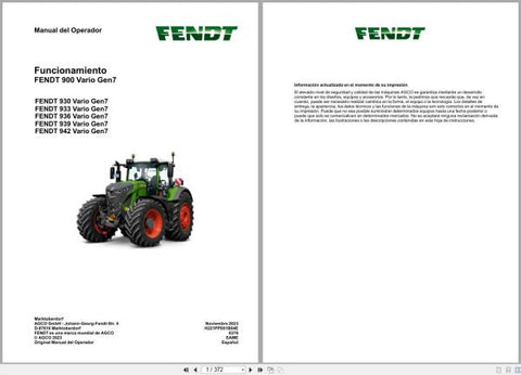Unlock the full potential of your Fendt Tractor 900 Vario Gen7 with our comprehensive Service and Diagrams Manual. This PDF file is meticulously designed to provide you